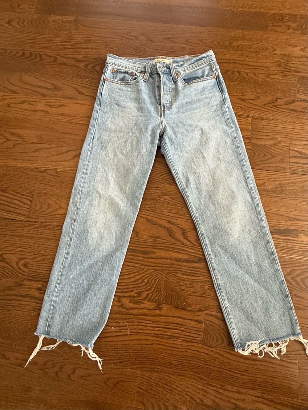 Levi's Women's Straight Leg Light Blue Denim Jeans